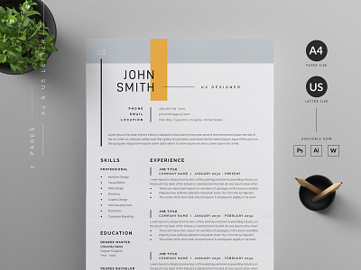 Resume/CV cover letter cover letter template creative curricular vitae cv design cv template designer resume die microsoft word minimal modern ms word professional resume resume bundle resume design resume template us letter vector word