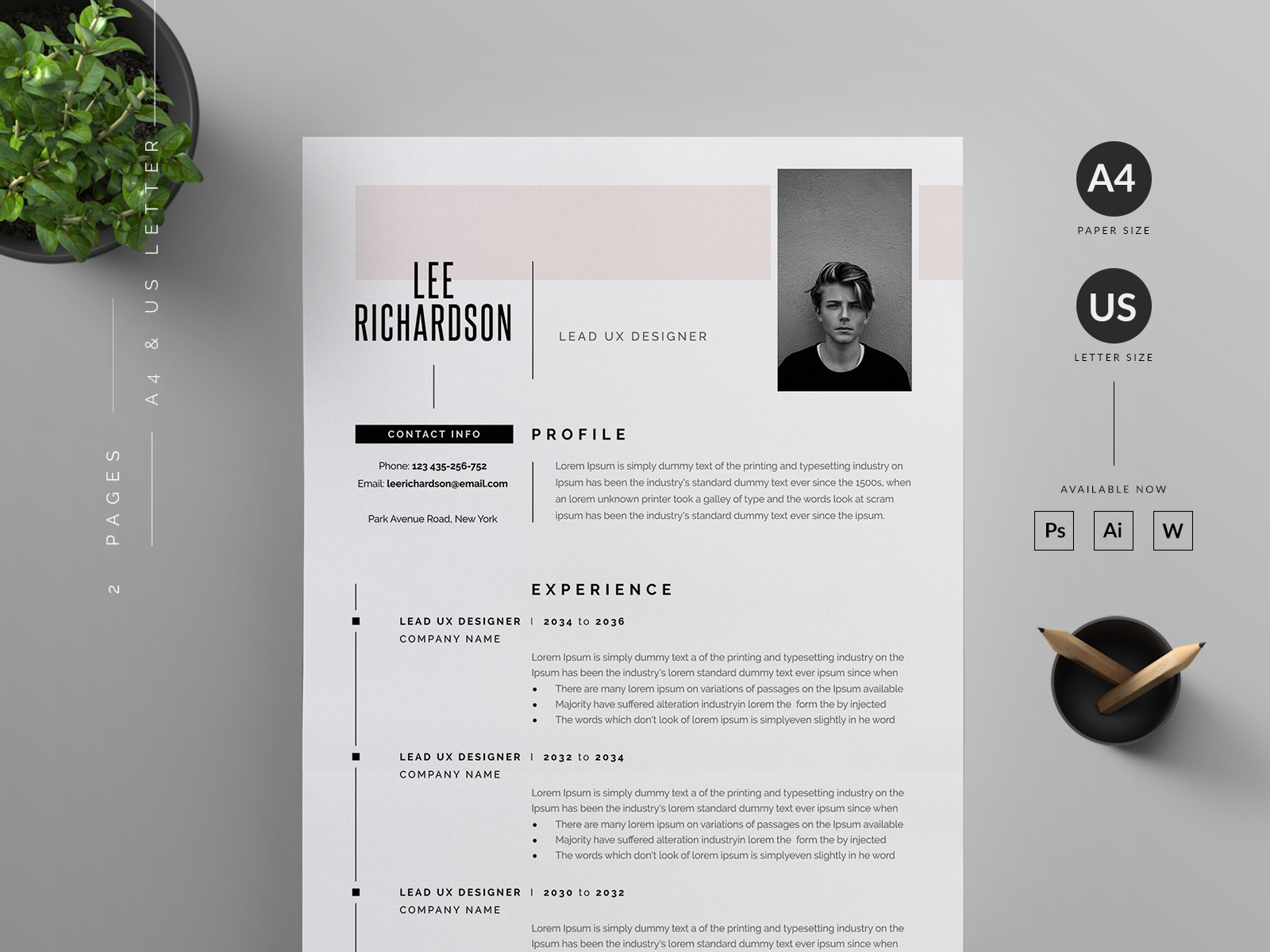 Resume/CV by Reuix Studio on Dribbble