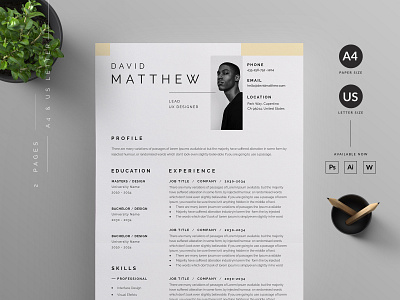 Resume/CV clean cv clean resume cover letter cv cv template resume resume template