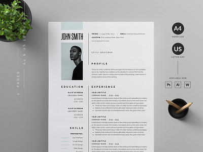 Resume/CV cover letter cv modern cv resume word cv