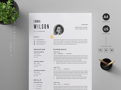 Resume/CV vector