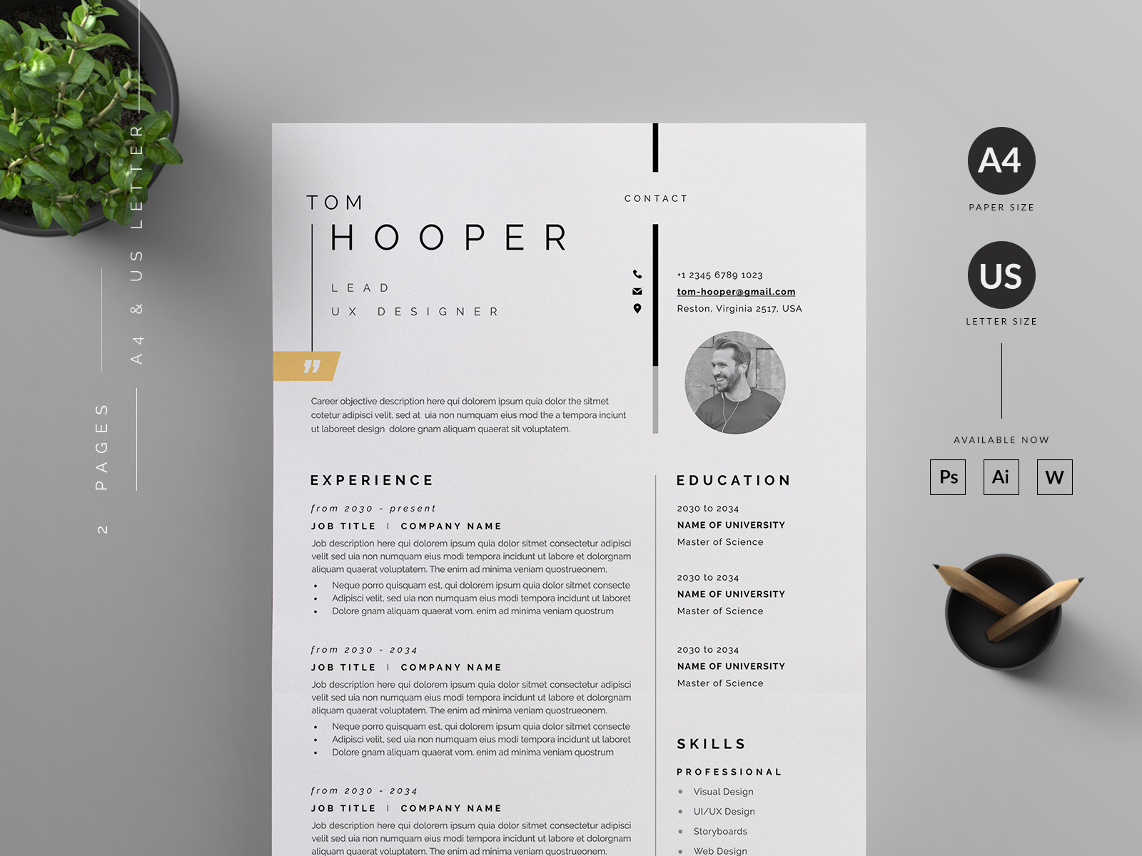 Dribbble - Resume.jpg by Reuix Studio