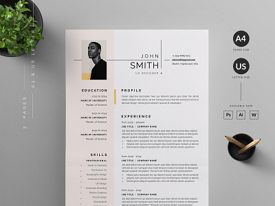 Resume/CV by Reuix Studio on Dribbble