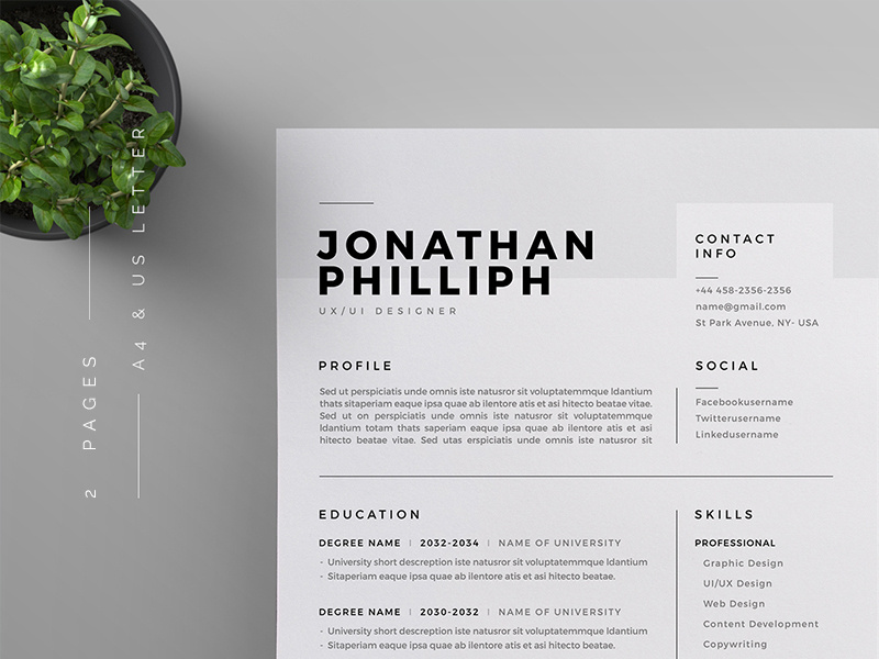 Resume/CV vector resume bundle microsoft word ms word word creative designer resume die us letter curricular vitae professional minimal modern cv design cv template cover letter template cover letter resume design resume template resume