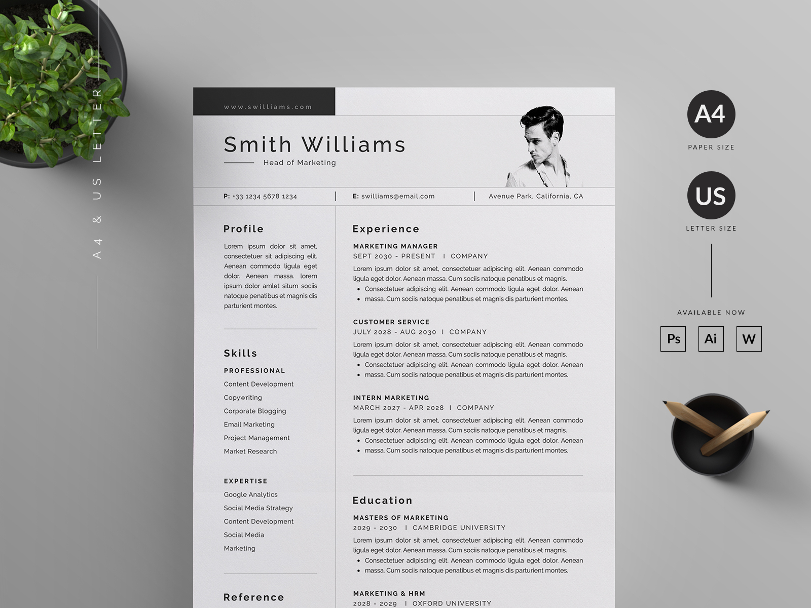 Resume/CV by Reuix Studio on Dribbble