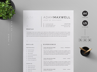 Resume/CV cover letter cover letter template creative curricular vitae cv design cv template designer resume die microsoft word minimal modern ms word professional resume resume bundle resume design resume template us letter vector word