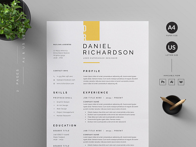 Resume/CV by Reuix Studio on Dribbble