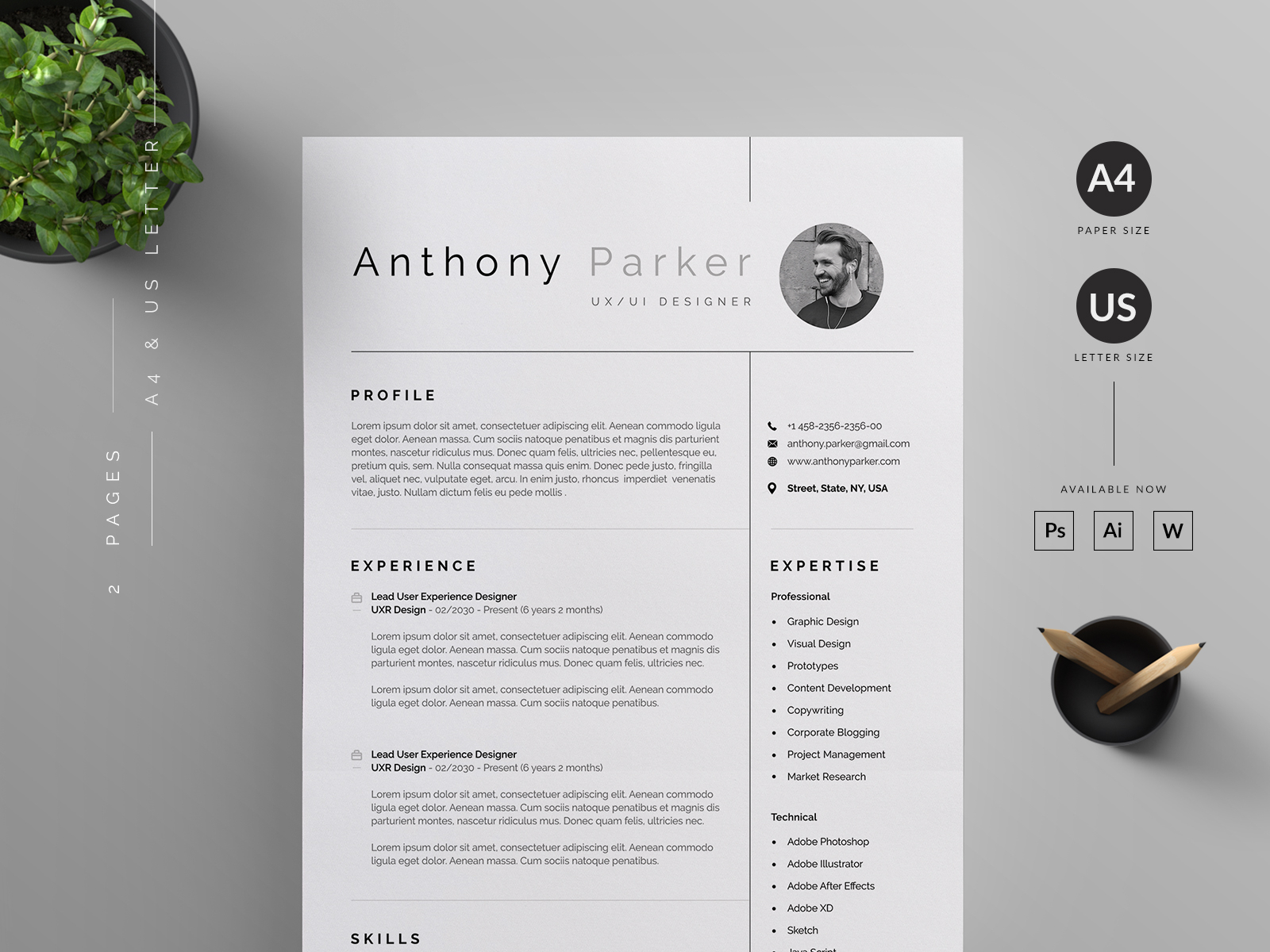 Resume/CV by Reuix Studio on Dribbble