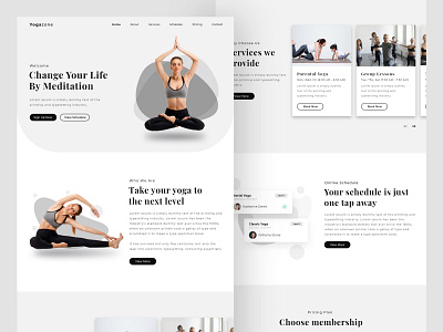 Yogazone web web design webdesign website website concept website design websites