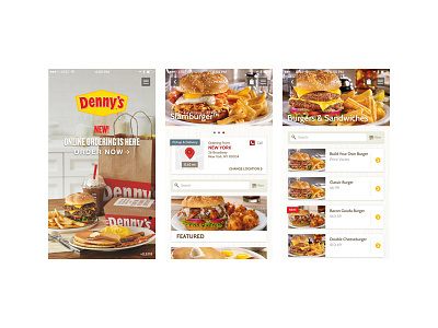 Denny's Online Ordering App dennys lists menus restaurants