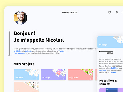 My Personal Website (soon) design illustration personal portfolio project ui vector web webdesign website