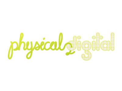 Physical To Digital - Concept design graphic design green logo typography
