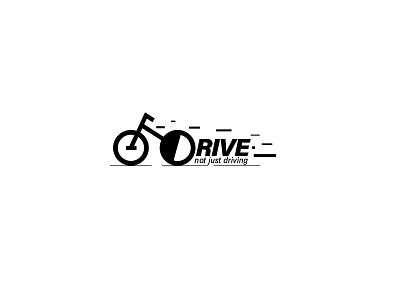 Drive, Not Just Driving bike brand branding design icon identity logo logodesign transportation