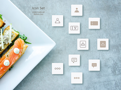 Icon Set - Food service application