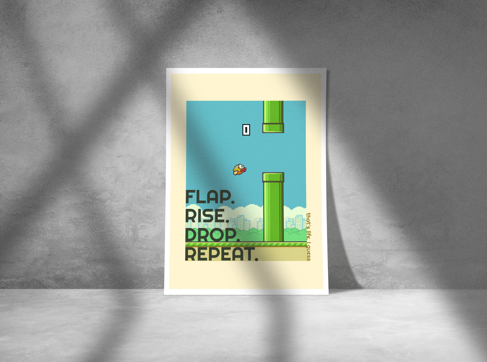 Flappy Bird Game Over | Poster