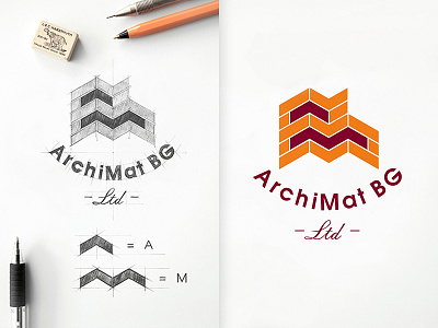 Archi Mat BG Design Logo