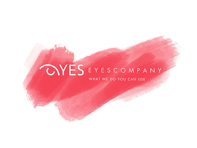 Eyes Company Design Logo Red Brush brainyworksgraphics brand drawinglogo graphicdesign handdrawn handmade inspiration logo logodesign typography vectorlogo vectors