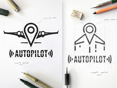 Autopilot Logo Design brainyworksgraphics brand design digital art digital logo drawinglogo graphicdesign handdrawn handmade logo logodesign typography vector logo vectorgraphics