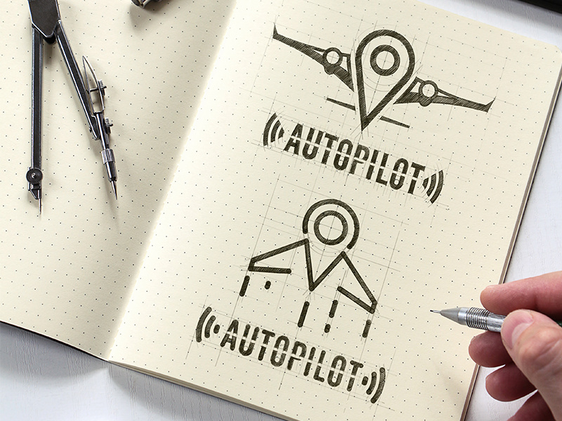Autopilot Logo Design by Brainy Works Logos on Dribbble
