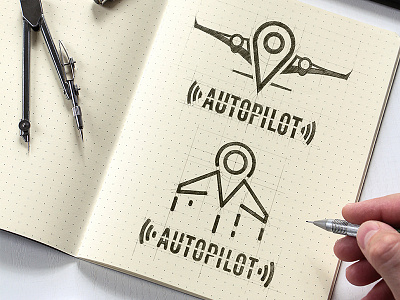 Autopilot Logo Design brainyworksgraphics brand design digital art digital logo drawinglogo graphicdesign handdrawn handmade logo logodesign typography vector art vector logos