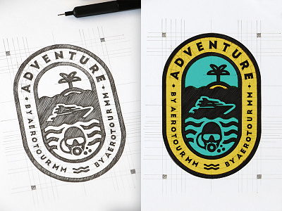 ADVENTURE LOVERS - Creative Logo #2 brainyworksgraphics brand color logo creative logo design graphicdesign handdrawn inspiration logo logodesign vector graphics