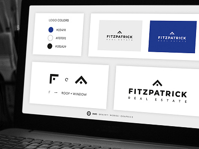 FITZPATRICK Real Estate Vector Logo brainyworksgraphics branding custom logo design fitzpatrick graphic design hand made hend drawn inspiration logo logo maker real estate vector logo