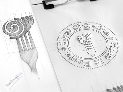 Corsi Di Cucina Corsi Di Pasta Design Logo brainyworksgraphics corsidicucinacorsidipasta drawinglogo graphicdesign handdrawn handmade inspiration logo logodesign