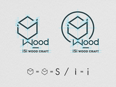 isi Wood Craft Design Logo brainyworksgraphics design isi wood craft logo logodesign typography