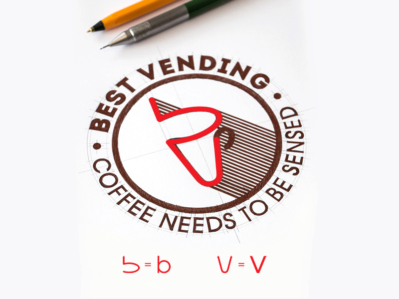 Best Vending Design Logo Animation animation bestvending brainyworksgraphics brand design drawinglogo gif gifanimation graphicdesign handdrawn handmade inspiration logo logodesign vectorgraphics