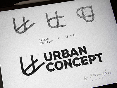 Urban Concept Design Logo applepencil brainyworksgraphics brand design drawinglogo graphicdesign handdraw handdrawn handmade inspiration logo logodesign