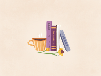 Cozy time: books and tea