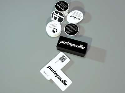 Sticker Mockup 3d business card cinema 4d mockup portefeuille sticker set