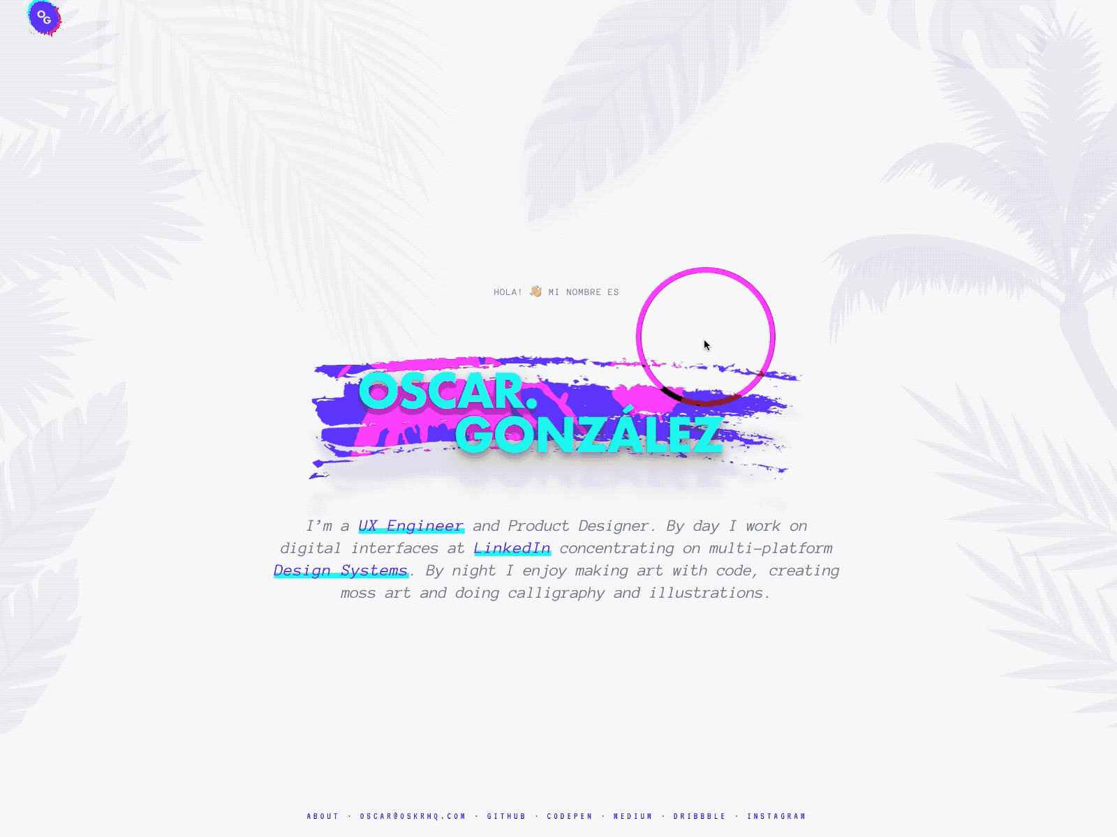 Portfolio 2.0 animacion animation brand design brand identity branding code deseño design gatsby illustration interaction miami miami beach miami vice motion design motion designer portfolio portfolio design ux ui