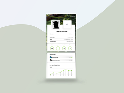 Freelancer profile - Mobile App app clean design dribbble minimalist modern sketch ui ux web webdesign
