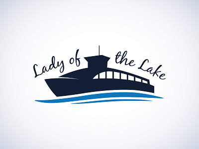 Lady Of The Lake boat brand identity logo tourism