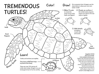 Tremendous Turtles nature activity sheet