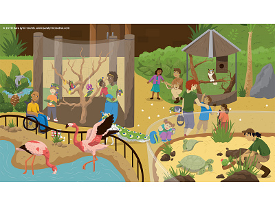 Zoo Entrance animals childrens publishing educational illustration illustration kidlitart nonfiction sciart vector wildlife zoo zoo animals