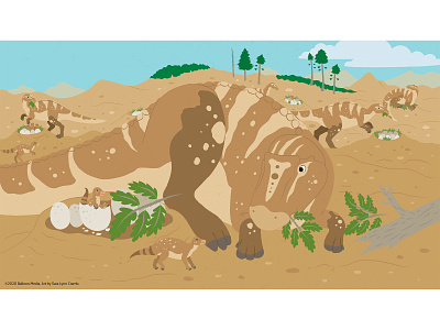 Good Mother childrens publishing cretaceous dino dinosaur educational illustration illustration kidlitart natural science nonfiction paleontology prehistoric animals sciart vector