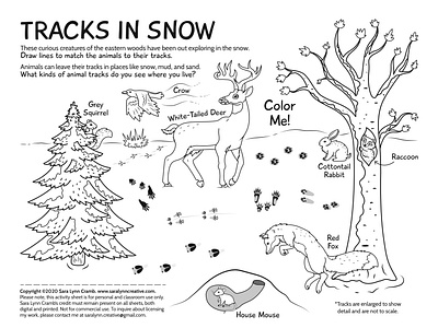 Printable Pictures Of Animal Tracks Coloring Pages