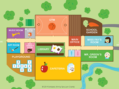 School Map common core digital illustration map maps scholastic school vector world
