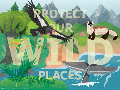 Protect animals conservation digital collage earth earth day earthy endangered illustration letsdawthechange nature onetreeplanted ourplanetweek protect sciart vector wildlife