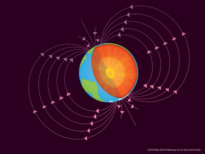 Magnetic Fields educational vector core nonfiction sciart magnetic magnetic field earth science