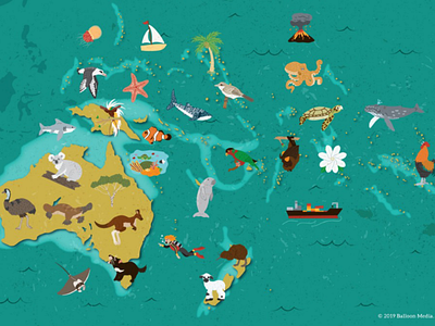 Oceania Animal Map