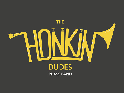 Logo for brass band brass graphic design instrument logo design logotype music
