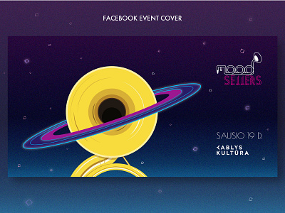 Sugar & Space brass band concert cosmos cover event graphic design illustration music sousaphone