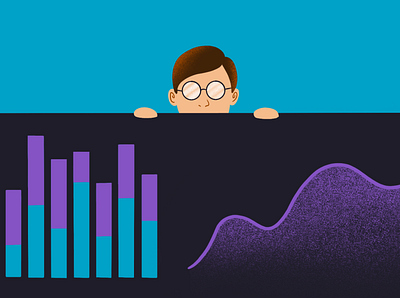 Hiding B2B Sales Leads b2b b2b sales blog chart glasses graph graphic hiding illustration sales