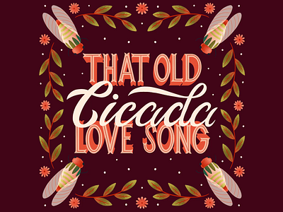 The Old Cicada Love Song animated gif animation bug cicada eloise gif illustration love song penny and sparrow summer