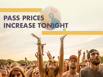 Pass Prices Increase Tonight beach beachball crowd firefly fun music festival pass price increase social