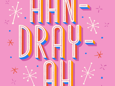 Andrea hand lettering illustration lettering name pronounce type typography
