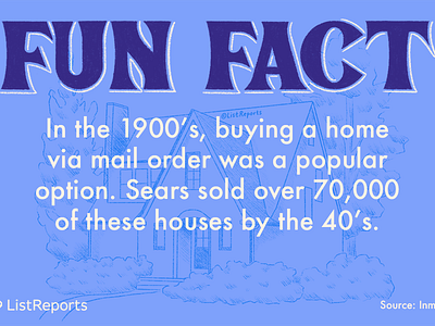 Fun Fact 1900s blueprint fun fact home house line drawing real estate